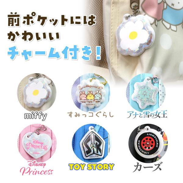 リュックサック 入園入学 準備 グッズ 大容量 デイパック キャラクター 全6種 ディズニー 女の子 アナ雪 ミッフィー 高級感 プリンセス 男の子 カーズ すみっコぐらし