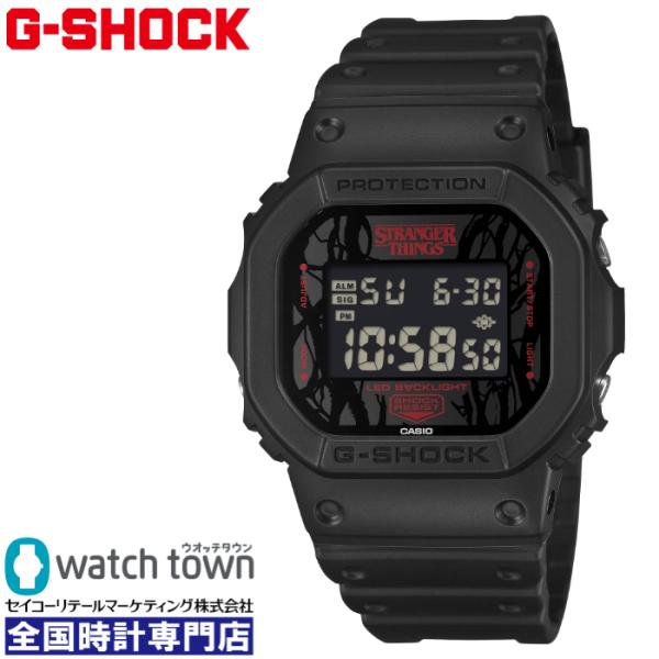 12月10日発売予定 ご予約受付中 CASIO G-SHOCK DW-5600STT-1JR 「ストレンジャー・シングス 未知の世界」コラボレーションモデル 電池式 メンズ 国内正規品