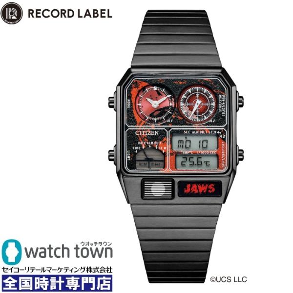 時計 R one bite RECORD LABEL CITIZEN レコードレーベル JG2138-60Z JAWS（ジョーズ