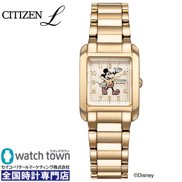CITIZEN L SQUARE Collection EW5609-58W 「ミッキーマウス」を描いた