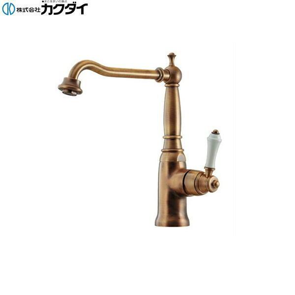 カクダイ　117-130-AB　アンティラ　シングルレバー混合栓　オールドブラス カクダイ（KAKUDAI） 117-130-AB シングルレバー混合栓 一般地仕様