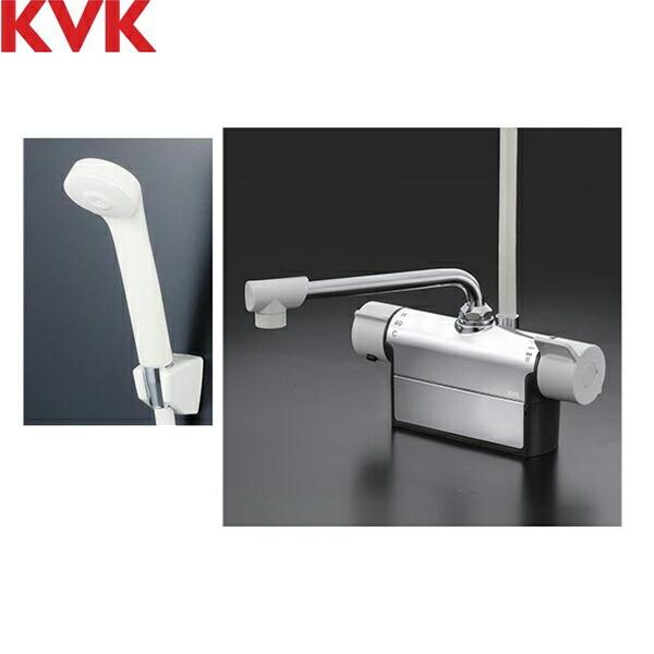 KVK デッキ形サーモスタット式シャワー(190mmパイプ付)(寒冷地用 KVK デッキ形サーモスタット式シャワー(190mmパイプ付)(寒冷地用