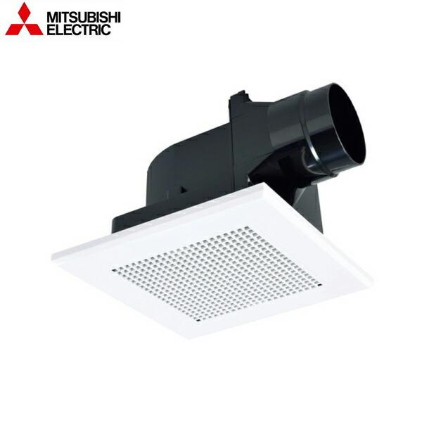 三菱電機[MITSUBISHI]ダクト用換気扇 天井埋込形VD-13ZLC14-S24時間換気機能付サニタリー用低騒音形風圧式シャッター接続パイプ：Φ100mm埋込寸法：205mm角ボディ：プラスチックファン：プラスチック(シロッコファン)...