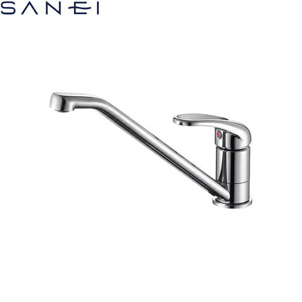 三栄水栓［SANEI］シングルワンホール混合栓K87111EJV-13一般地仕様パイプ回転規制116°