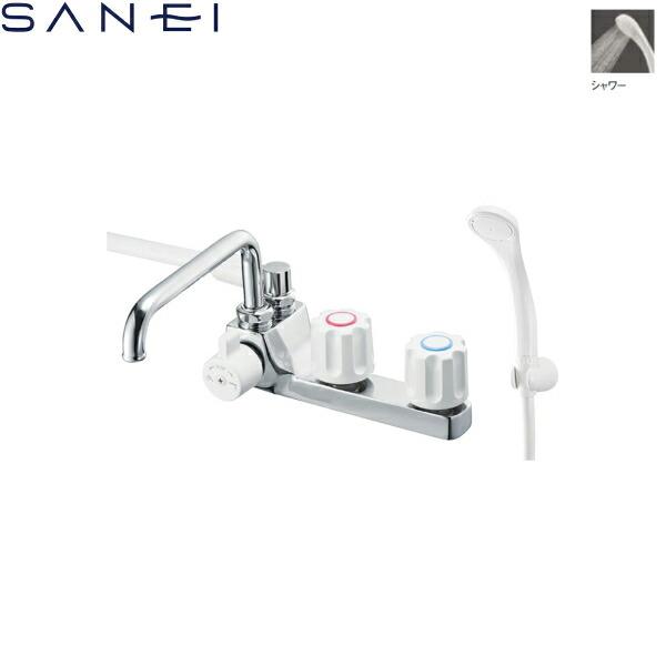 SANEI（水栓金具） SK71041R-W-13 三栄水栓 SANEI ツーバルブデッキ 