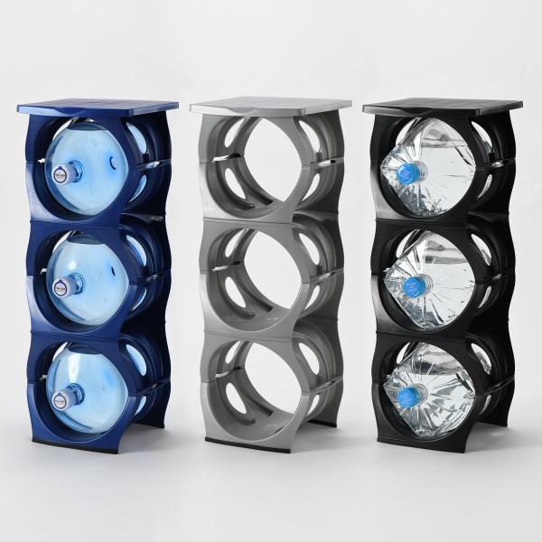 水ボトルスタンドと12L空ボトル3本セット waterea_u-rk6sb