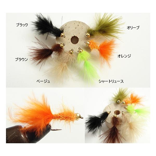 【ビーズヘッド・ウーリーバッガー】に比べ、やや小さめのフォルム。ティンセルなどの光り物を使わず、あえてアピールを抑えた仕上げにしています。管理釣り場や天然河川に居着いてしまったようなスレッカラシの鱒にも効果的です。また各カラーをローテーショ...