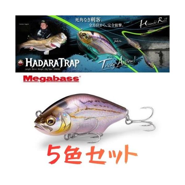 メガバス　ハダラトラップ　5点セット Megabass（メガバス） 5色セット A ハダラトラップ : ウォーターハウス