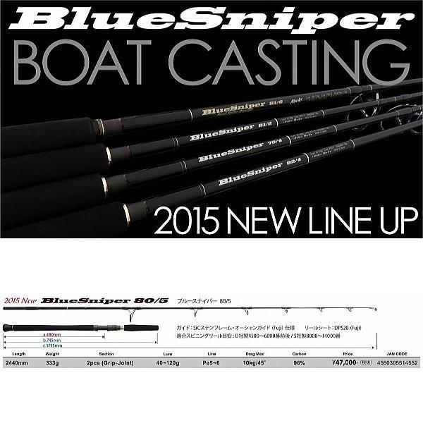 ヤマガブランクス 2015 ブルースナイパー 80/5 ボートキャスティング