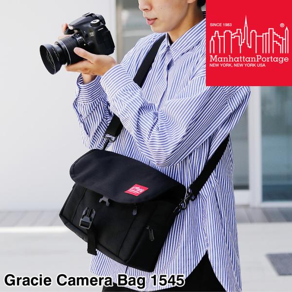 Manhattan Portage �}���n�b�^���|�[�e�[�W Gracie Camera Bag �O���C�V�[�J�����o�b�O �V�����_�[�o�b�O ���b�Z���W���[�o�b�O �����Y ���f�B�[�X 1545
