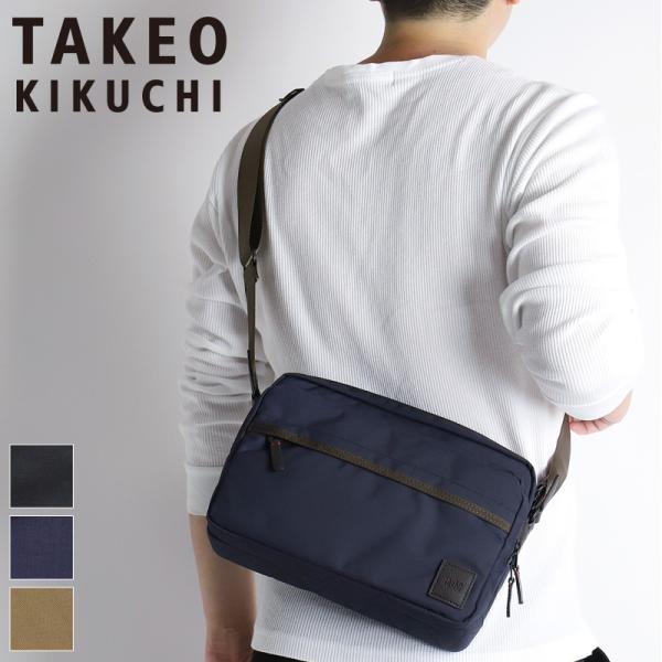 【商品レビュー記入で+5%】タケオキクチ バッグ ショルダーバッグ メンズ ブランド TAKEO KIKUCHI トゥルー 739112 斜め掛けバッグ B5 A5 普段使い ビジネス 通勤 旅行 トラベル レジャー コーデュラ 丈夫 軽量 ブランド カジュアル オシャレ 人気 TAKEO KIKUCHI（タケオキクチ） True トゥルー ショルダーバッグ 斜め