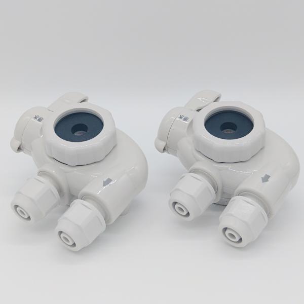 【商品名】2way切替コック（分岐水栓）【商品内容】2way切替コック（分岐水栓）×2個セット【交換目安】年に1度のお取り替えがオススメです。※内径8mmの給水ホースに対応可能です。※1way切替コックをご使用中の方もご使用頂けます。《対応...