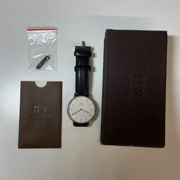【ジャンク】ダニエルウェリントン 腕時計 Classic Sheffield Rose Gold ローズゴールド【中古】