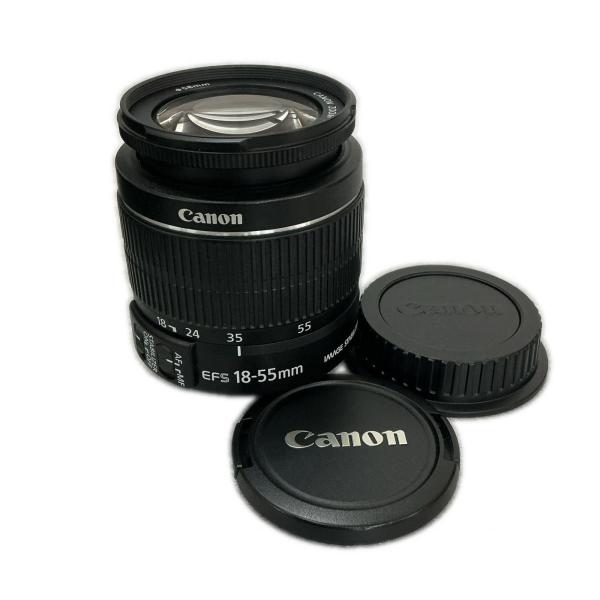 キャノン canon 交換レンズ EF-S 18-55mm F3.5-5.6 IS II ブラック【中古】