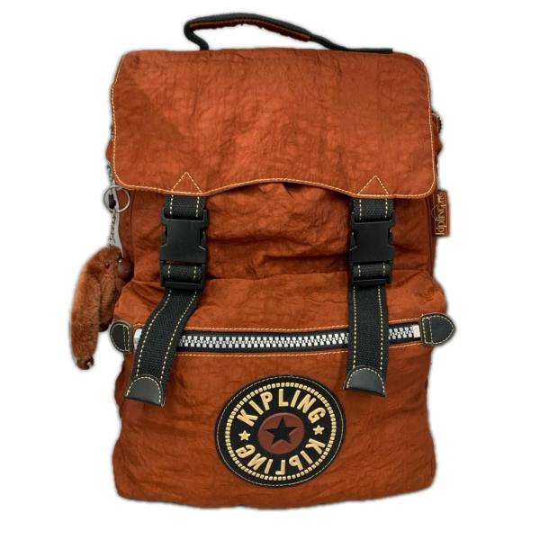 キプリング Kipling ユニセックス リュック・デイパック オレンジ【中古】