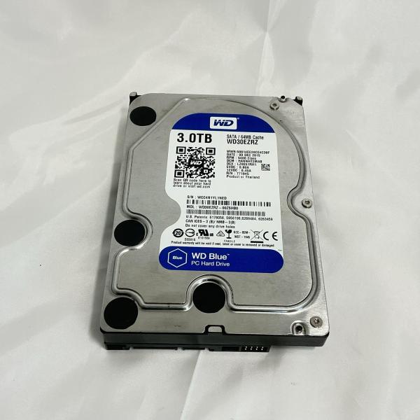 【初期化済】WD Blue 3TB 3.5インチ HDD WD30EZRZ SATA Western Digital 【中古】