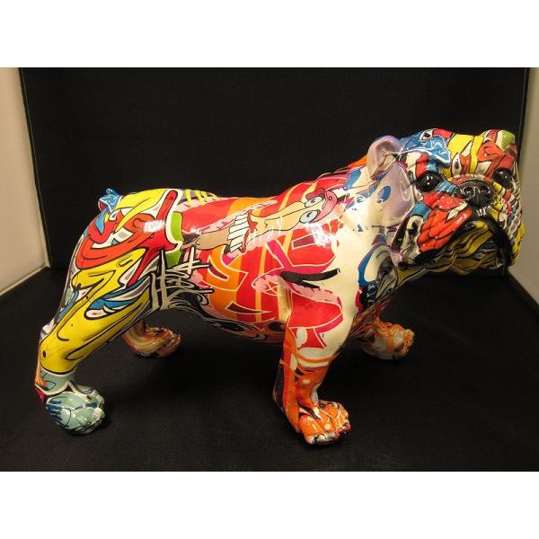 POP ART ORNAMENT ブルドッグマルチカラー マルチカラー : ワットマン