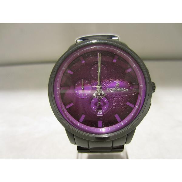 オロビアンコ Orobianco 腕時計 ブラック×パープル or-0014