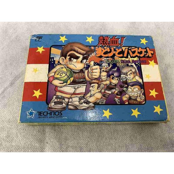 熱血！　すとりーとバスケット　箱説付き　ファミコン テクノスジャパン ファミコンソフト 熱血すとりーとバスケット