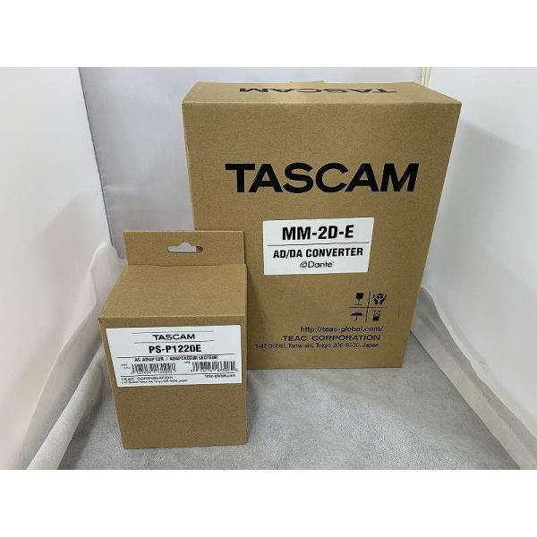TASCAM MM-2D-E Dante対応 ACアダプタ付き MM-2D-E | DSPミキサー内蔵2マイク/ライン入出力Danteコンバーター