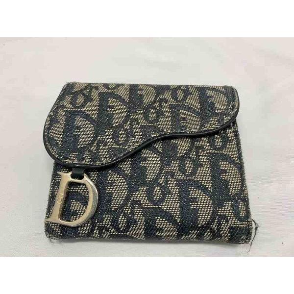 ディオール Dior トロッターサドルウォレット 二つ折り財布