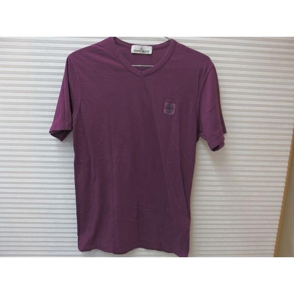 STONE ISLAND ストーンアイランド ロゴ パッチ Vネック 半袖 T STONE ISLAND ストーンアイランド ロゴ パッチ Vネック 半袖 T