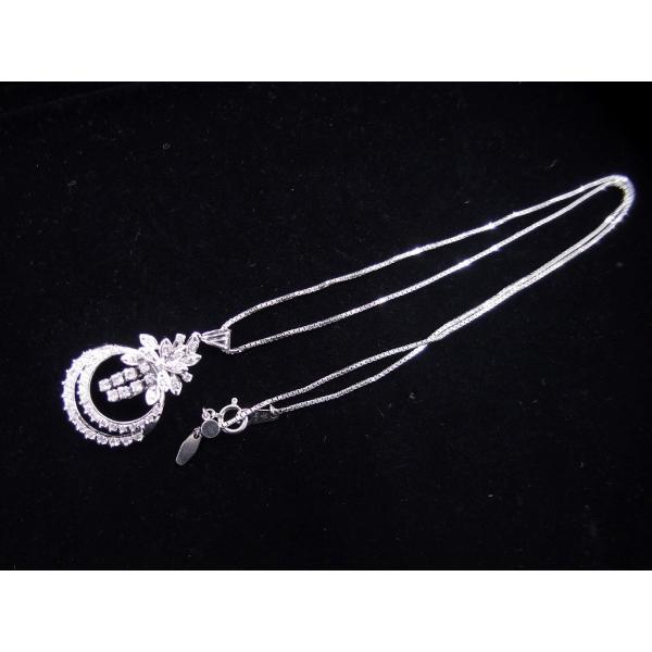 【美品】Pt900 ネックレス Pt850プラチナ ダイヤ付き Pt900/Pt850 ダイヤ付ネックレス 12.5g 44.5cm : ワットマン Yahoo