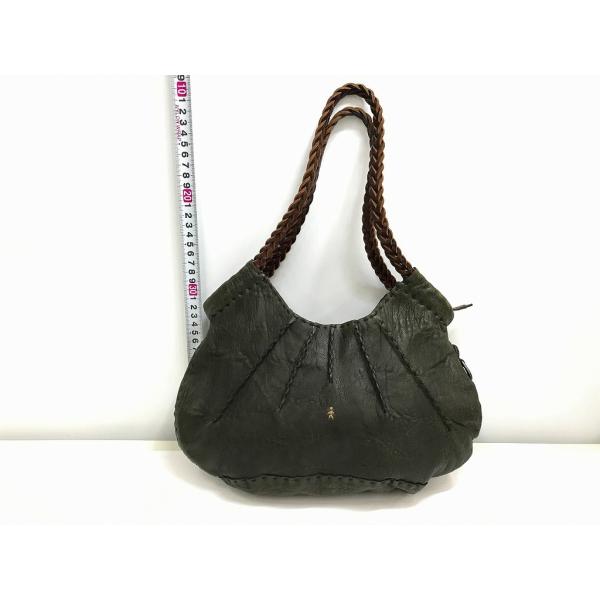 エンリベグリン　ミニハンドバッグ HENRY BEGUELIN エンリーベグリン ハンドバッグ グリーン