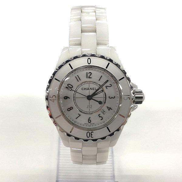 CHANEL J12 シャネル　白　ホワイト クォーツ時計 セラミック シャネル CHANEL J12 ホワイトセラミック34mm デイトウォッチ クオーツ