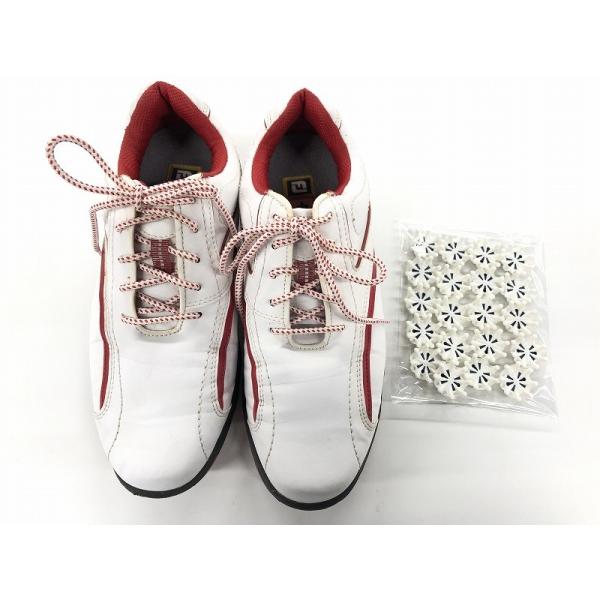FootJoy ゴルフシューズ ホワイト フットジョイ FOOTJOY ゴルフシューズ 25.0cm 替えスパイク付き