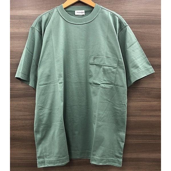イヴサンローラン Yves Saint Laurent メンズカットソー Tシャツ 半袖