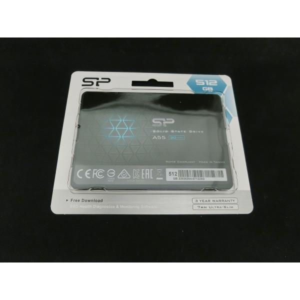 未使用】 シリコンパワー SiliconPower SSD 512GB ブラック Ace A55