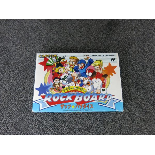 ⬛激レア商品‼☆FC☆ワイリー＆ライトのROCK BOARD/ザッツ☆パラダイス カプコン CAPCOM FCソフト ワイリー&ライトのロックボード ザッツ