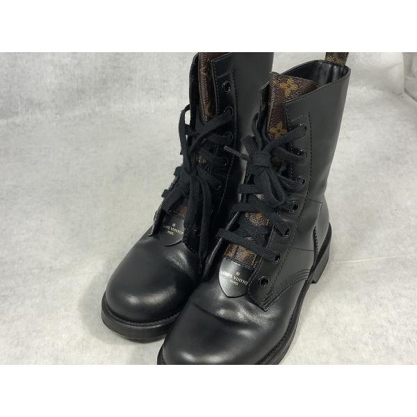 ルイ・ヴィトン LOUIS VUITTON メトロポリス ブーツ 24.5cm ブラック