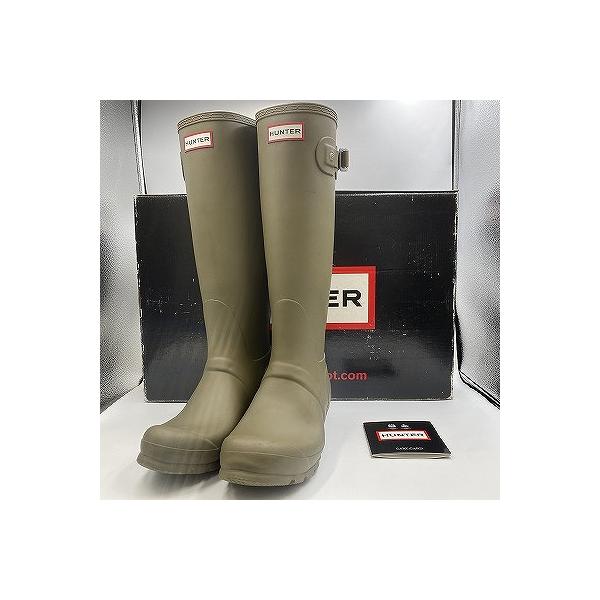 ハンター HUNTER レインブーツ UK5 OLIVE W23499 : ワットマン