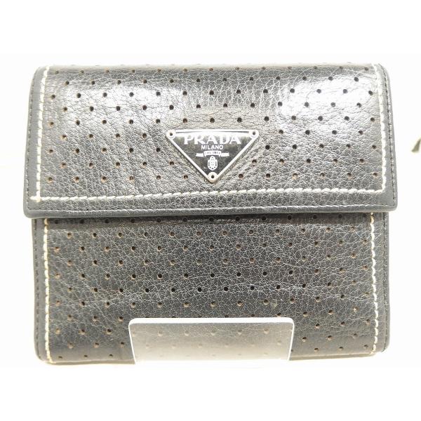 PRADA 財布 二つ折り パンチング PRADA プラダ 二つ折り財布 1MV204 2DYG レディース