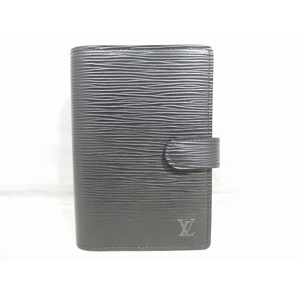 ルイヴィトン LOUIS VUITTON アジェンダPM エピ 手帳 黒（エピ