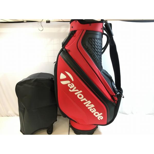 TaylorMade キャディバッグ 黒 赤 フード付き 美品】TaylorMade キャディバッグ 9型 黒赤 高級感 重厚感｜Yahoo