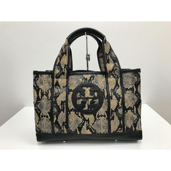TORY BURCH ♡トリーバーチ ♡かごバッグ　パイソン柄A4 TORY BURCH ♡トリーバーチ ♡かごバッグ パイソン柄A4