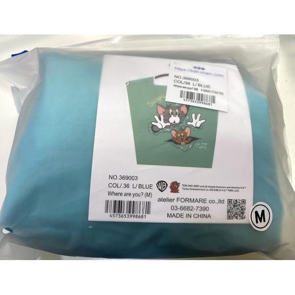 新品Ball &Chainボールアンドチェーントムとジェリーエコバッグ青ブルーM 新品Ball &Chainボールアンドチェーントムとジェリーエコバッグ