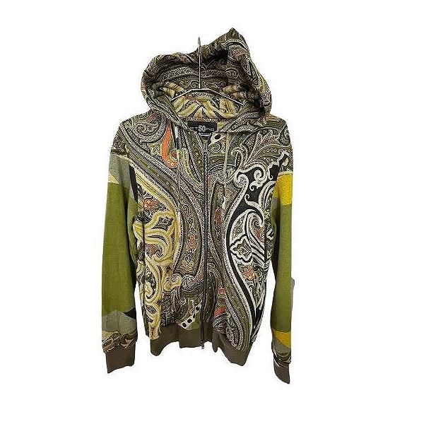 エトロ ETRO 50th 限定デザイン 総柄パーカー 希少 総柄 MSA19