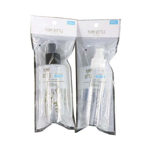 まとめ買い150個セット トラベルボトル 詰め替え容器 ポンプボトル ボタニカル柄 100ml 0459/005343
