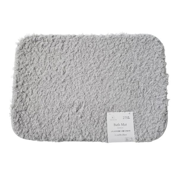 ふわふわの毛並みが特徴のバスマットです。【サイズ】約50×35cm【材質】ポリエステル100％、ポリウレタン、塩化ビニル樹脂【JAN】4526112415038【パッケージサイズ】500×350×6mm【関連キーワード】