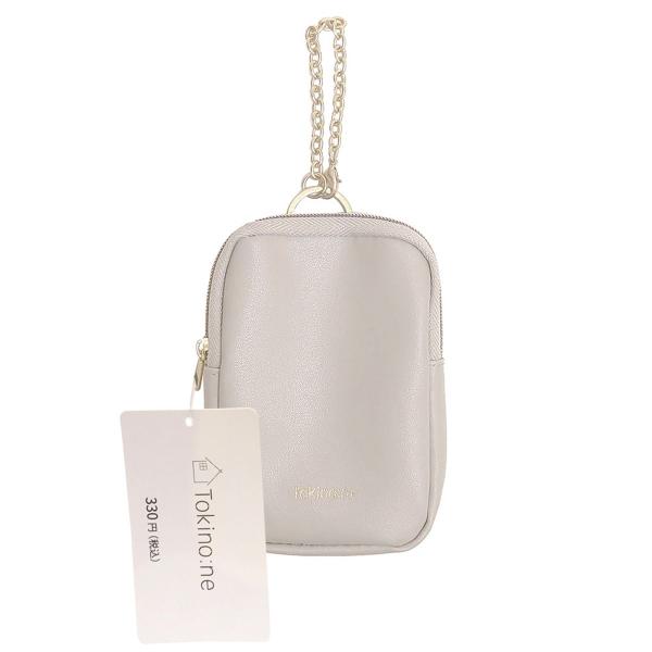 Nの口紅デザインポーチ リップケース 口紅ポーチ Tokinone PB. リップポーチ花柄 グレー