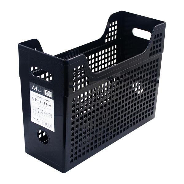 A4クリアファイルがそのまま入るメッシュタイプのファイルボックスです。【サイズ】約123×325×238mm【材質】ポリプロピレン【JAN】4973911846370【パッケージサイズ】123×325×238mm【関連キーワード】