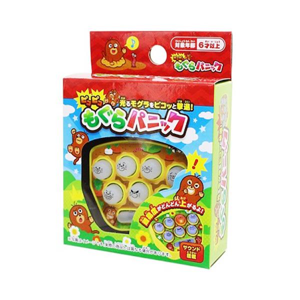 【アイテム説明】スタートボタンを押すともぐらがランダムに光ります。光が消える前にボタンを押して、消し続けるとステージが変わり光るスピードが増します。対象年齢6歳以上。テスト用電池付き(LR44ボタン電池×3個) カラーはグリーンとイエローで...