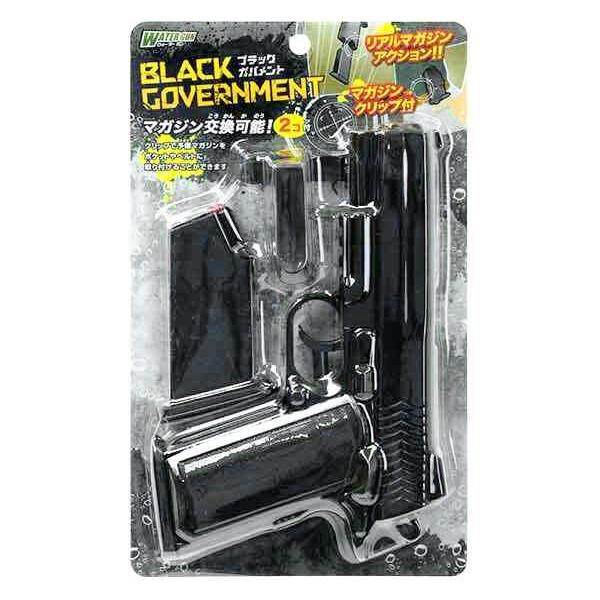 他サイト： ウォーターガン ウォーターシューター 水鉄砲 ブラックガバメント（マガジンクリップ付き）　325684の商品画像
