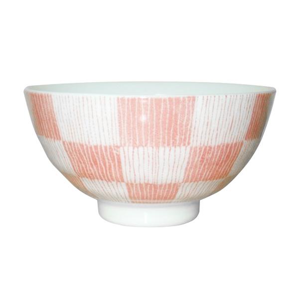 茶碗 お茶わん ごはん茶碗 中平飯碗 市松十草 トクサ柄 ピンク 326383