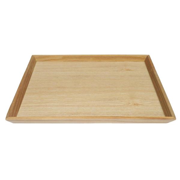 木製のシンプルなトレイです。【サイズ】約200×280×H22mm【材質】天然木、MDF【JAN】4977794177095【パッケージサイズ】197×279×22mm【関連キーワード】