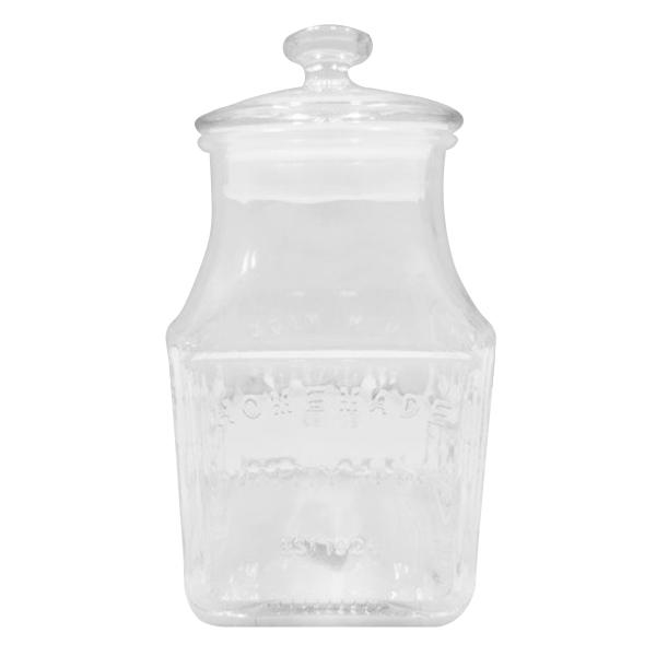 ガラス瓶 キャニスター スクエアガラスボトル 1.5L 345923 : ワッツ